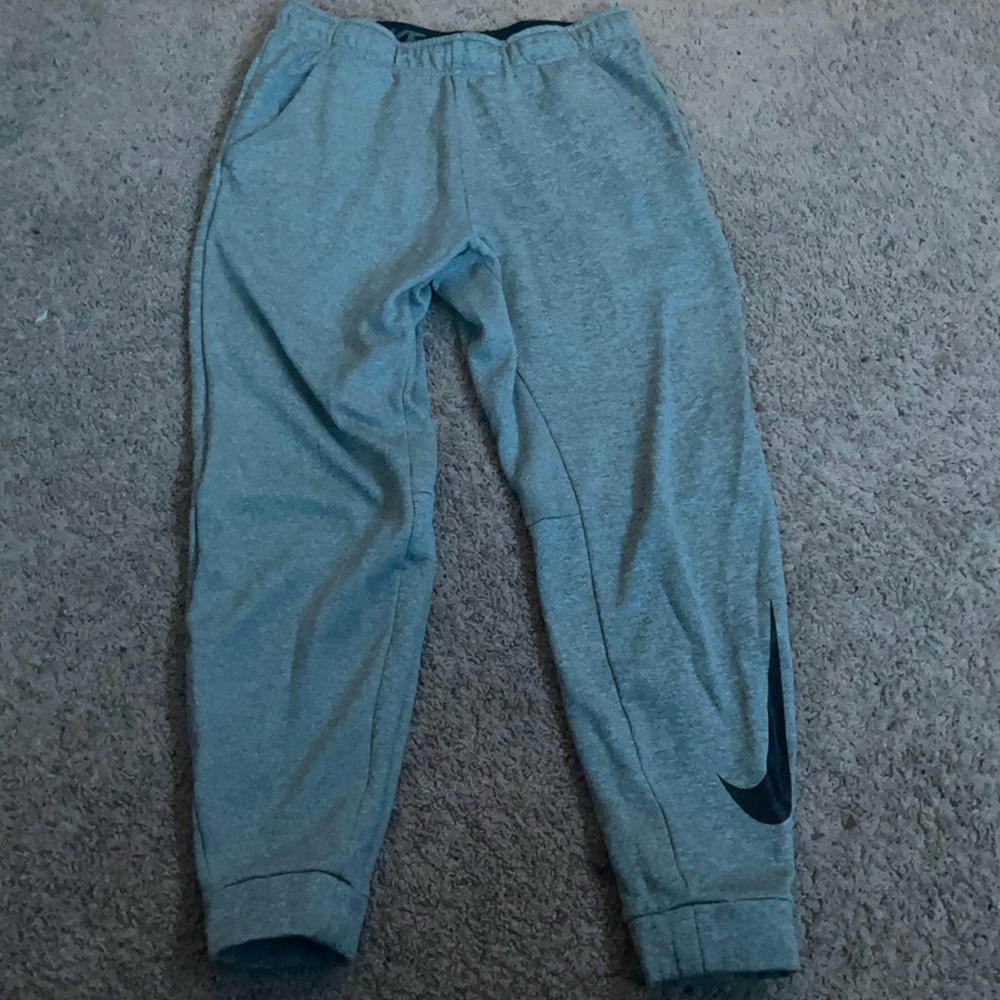 Nike joggers with big logo. Size medium
